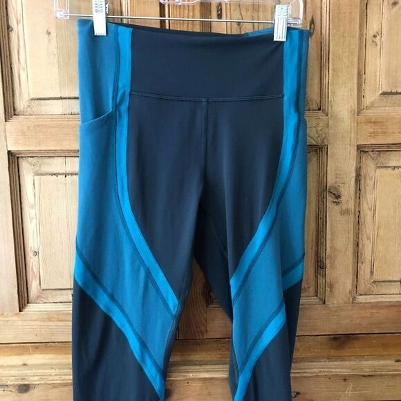 Lululemon 6 Wild Twist 7/8 Tight *25" Gravity / Pacific Teal / Teal Blue - Picture 2 of 8